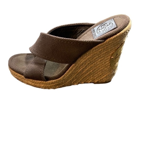 Tory Burch Kristen Espadrille Wedges 8 - Picture 11 of 11